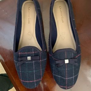 Charter Club Plaid Loafers
